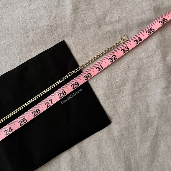 Auth Chanel 21A Crystal CC Logo Chain Belt w/ Gold Hardware - Picture 8 of 11